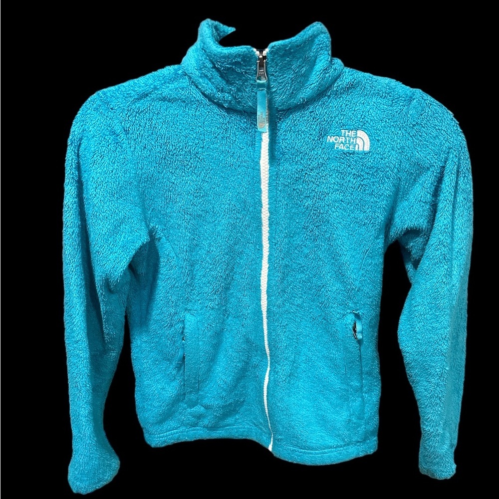 North Face girls fleece Aqua 10/12 in‎ very good condition
